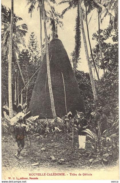Carte POSTALE  Ancienne  de  NOUVELLE CALEDONIE - Tribu de GELINIA