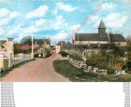 41.  NOYERS SUR CHER .  Vue générale . L'Eglise .