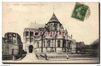 Noyon CPA Abside de la cathedrale