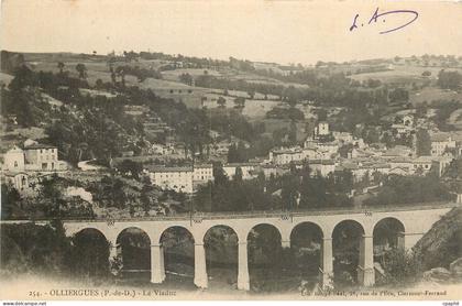 CPA Olliergues P de C Le Viaduc