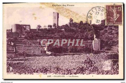 CPA Capitale des Fleurs Ollioules Les Ruines