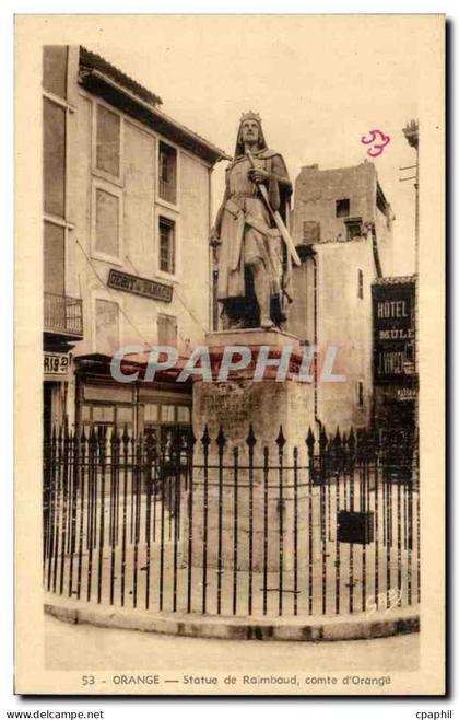 CPA Orange Statue de Raimbaud comte d Orange