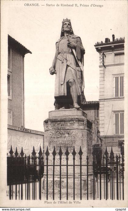 CPA Orange Statue de Rimbaud II Prine d Orange