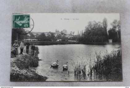 Cpa 1908, Orsay, le lac, Essonne 91