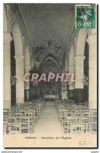 CPA Orsay Interieur de l'Eglise