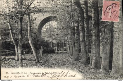 CPA Orsay Promenade Du Bord De l'Yvette