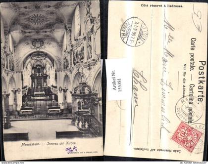 155381,Mariastein Inneres d. Kirche 1906 Metzerlen-Mariastein Kt Solothurn