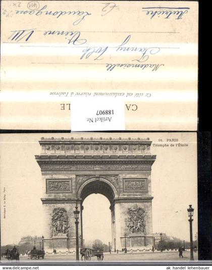 188907,Frankreich Paris Triomphe de l'Etoile Triumphbogen