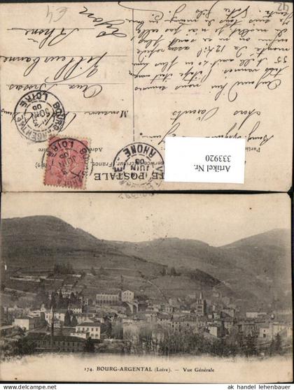 333920,Rhone-Alpes Loire Bourg-Argental Vue Generale Totale