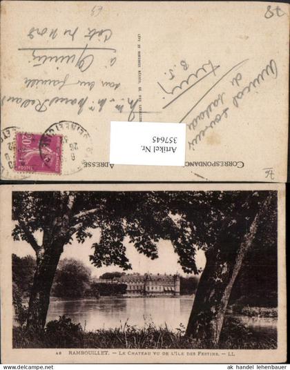 357645,Ile-de-France Yvelines Rambouillet Le Chateau vu de l'Ile des Festins Schloss
