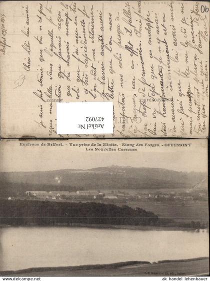 427092,Franche-Comte Territoire-de-Belfort Belfort Vue prise de la Miotte Offemont Casernes Kaserne