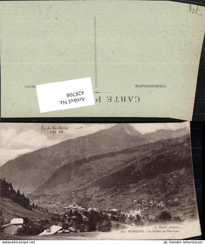 428708,Rhone-Alpes Haute-Savoie Morzine La Vallee de Morzine Totale Bergkulisse