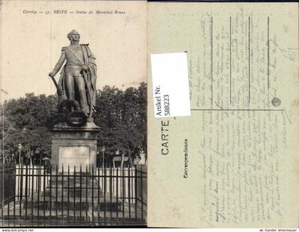 588223,Brive Statue du Marechal Brune Statue France