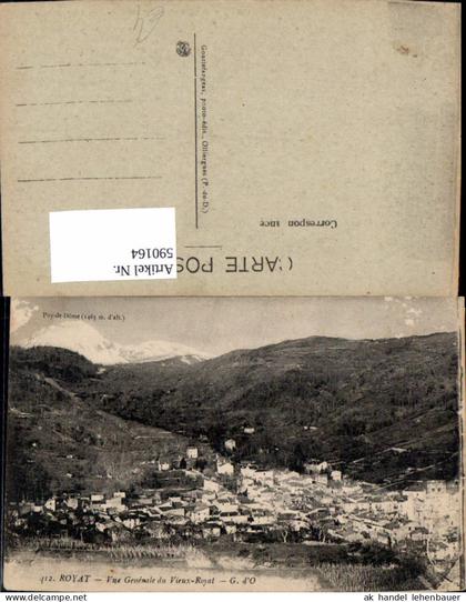 590164,Royat Vue Generale du Vieux-Royat France