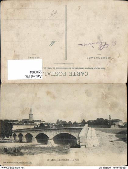 590364,Chatel-sur-Moselle Le Pont Brücke France