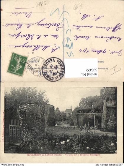 596422,Mouilleron-en-Pareds Vendee Vue prise sur la terrasse de Beauregard France