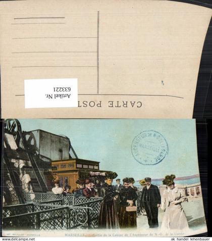 633221,Marseille Sortie de la Cabine de l Ascenseur de Notre-Dame de la Garde France