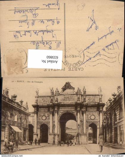 633860,Nancy Arc de Triomphe Triumphbogen France