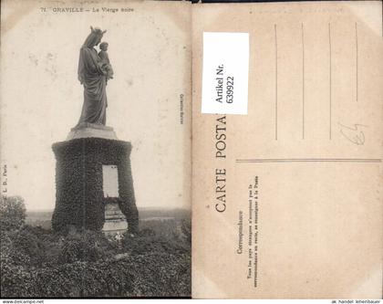 639922,Graville La Vierge noire Statue France
