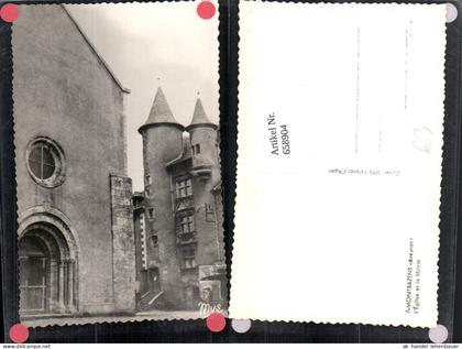 658904,Foto Ak Montbazens Aveyron L Eglise et la Mairie France