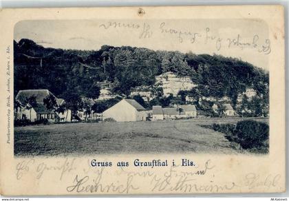 67290 La Petite-Pierre Lützelstein 1901 Lithographie Graufthal Elsass - 51677465