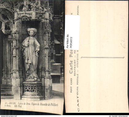 705872 France Bourg Eglise de Brou Figure du Mausolee de Philibert-le-Beau Kirche Detail