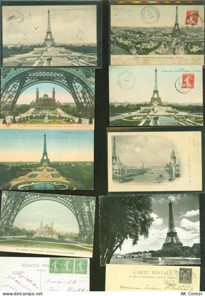 75000 Paris Lot mit 36 AK Eiffelturm - 13820200