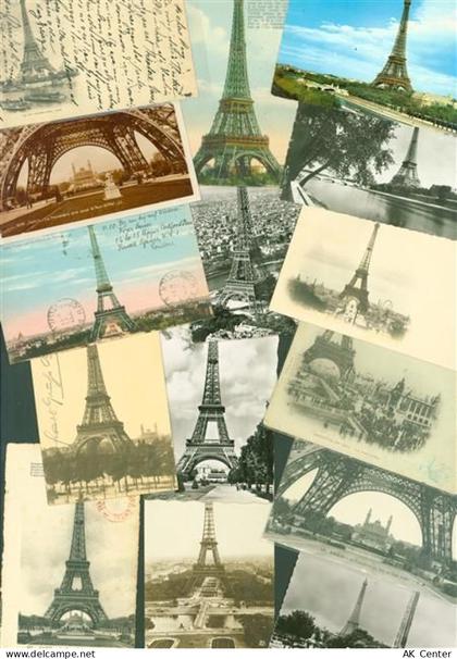 75000 Paris Lot mit 40 AK Eiffelturm - 13826327