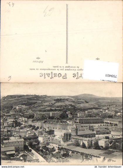 759401 Le Puy-en-Velay Vue prise du Rocher Saint-Michel Arrondissement du Puy-en-Velay France