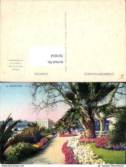 761654 Beaulieu Le Jardin Arrondissement Nizza France