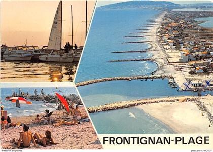 B51108 Frontignan Plage boats bateaux multi vues   france