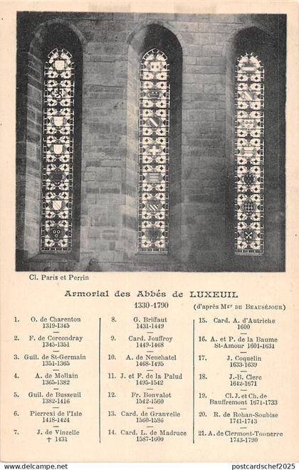 BF6940 armorial des abbes de luxeuil france       France