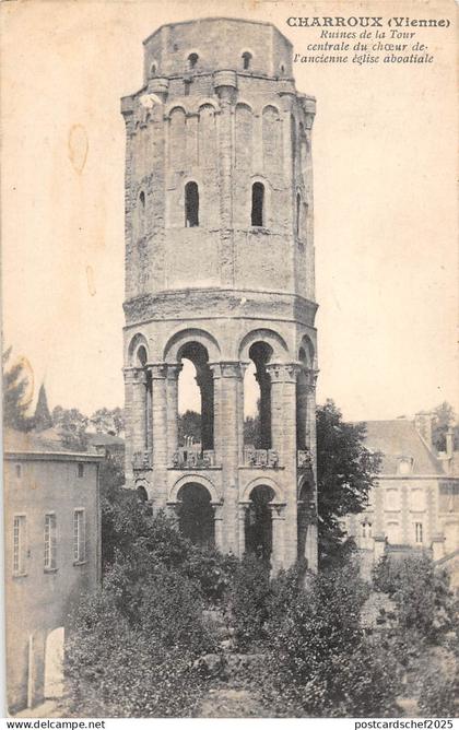 BF8127 charroux vienne ruines de la tour france      France