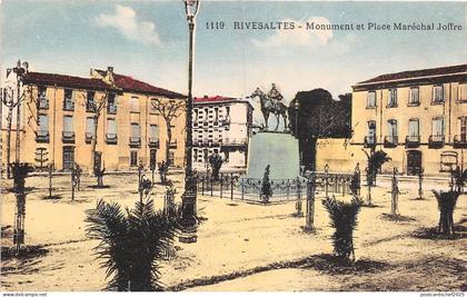BR40994 Rivesaltes monument et place marechal joffre     France