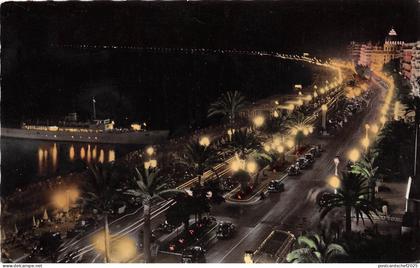 BR9191 Nice La Promenade des Anglais la nuit  france