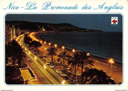 BT6486 Nice la promenade des anglais la nuit        France