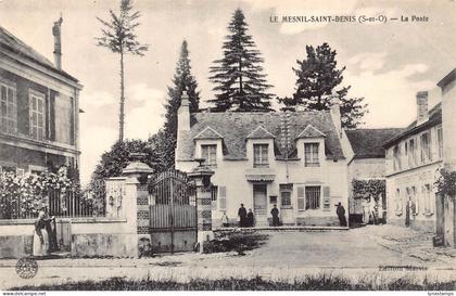 France Le Mesnil Saint Denis La Poste Post Office vintage postcard