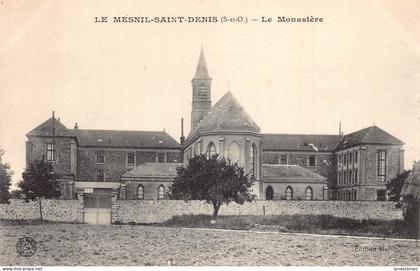 France Le Mesnil Saint Denis Monastery vintage postcard