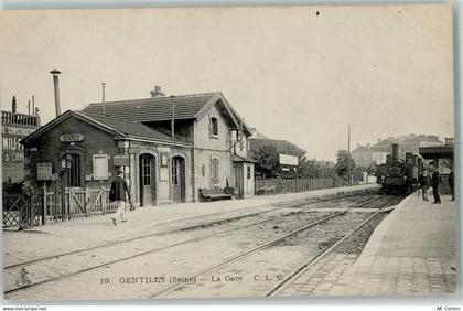 Gentilly La Gare Eisenbahn AK Bahnhof Frankreich - 13428757