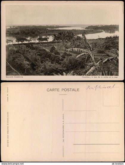 Houaïlou Waa Wi Luu le bas de la vallée et la mer Frankreich 1918