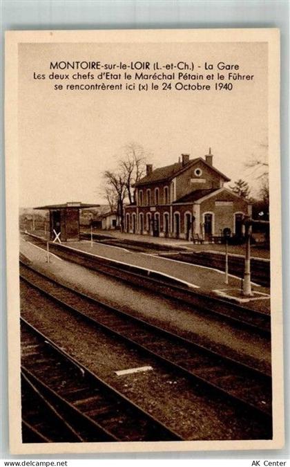 Montoire-sur-le-Loir La Gare Hier trafen sich Marechal Petain + der Führ... - 14008802