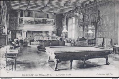 um 1910-20 - Meillant, -Le Grand Salon- im Schloss von Meillant, Billard... - 20024223