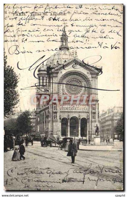 CPA Paris Eglise St Augustin