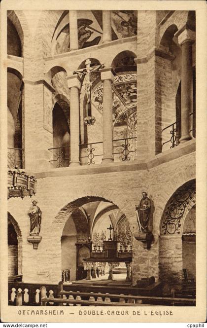 CPA Ottmarsheim Double Cheour De L'Eglise