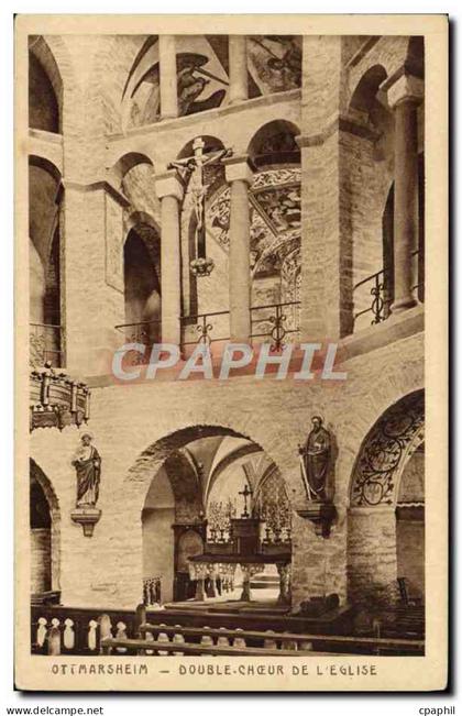 CPA Ottmarsheim Double Cheour De L'Eglise