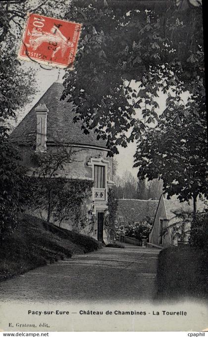 CPA Pacy Sur Eure Chateau De Chambines La Tourelle