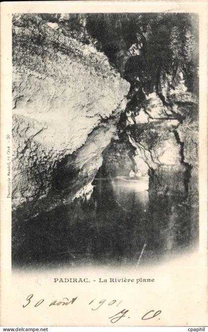 Padirac - La Riviere plane - CPA