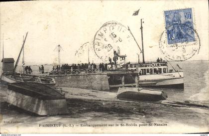 CPA Paimboeuf L I Embarquement sur le St Brevin pour St Nazaire