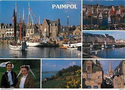Carte Postale - 22 - Paimpol - Multivues - Folklore - Bateaux - Flamme Postale de Paimpol - CPM - Voir Scans Recto-Verso