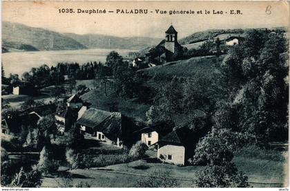 CPA Dauphiné - PALADRU - Vue générale et le Lac (434571)